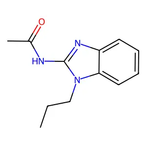 N-(1-propylbenzimidazol-2-yl)acetamide structure