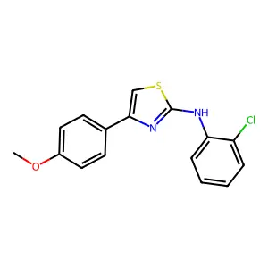 N-(2-chlorophenyl)-4-(4-methoxyphenyl)-1,3-thiazol-2-amine structure