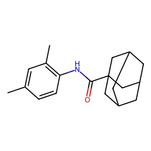 N-(2,4-dimethylphenyl)adamantane-1-carboxamide structure