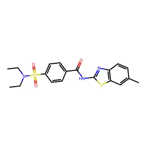 4-(diethylsulfamoyl)-N-(6-methyl-1,3-benzothiazol-2-yl)benzamide structure