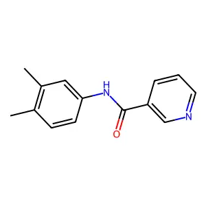N-(3,4-二甲基苯基)吡啶-3-甲酰胺 structure