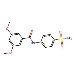 3,5-二甲氧基-N-(4-氨磺酰基苯基)苯甲酰胺 structure