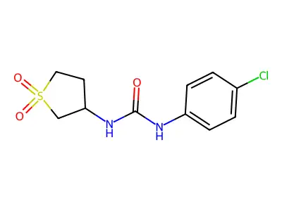 1-(4-Chlorophenyl)-3-(1,1-dioxidotetrahydrothiophen-3-yl)urea structure