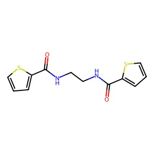N-[2-(thiophene-2-carbonylamino)ethyl]thiophene-2-carboxamide structure