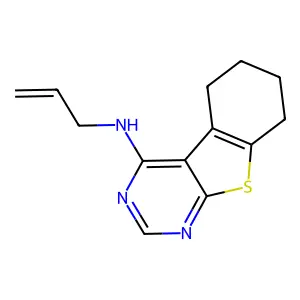 N-(prop-2-en-1-yl)-5,6,7,8-tetrahydro[1]benzothieno[2,3-d]pyrimidin-4-amine structure
