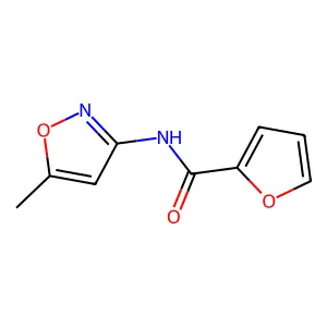 N-(5-甲基-1,2-噁唑-3-基)呋喃-2-甲酰胺 structure