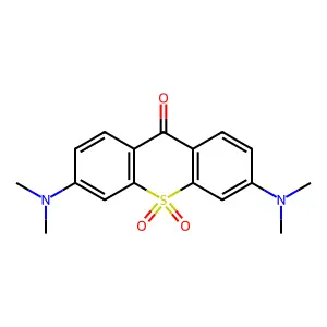 3,6-Bis(dimethylamino)-9H-thioxanthen-9-one 10,10-dioxide structure