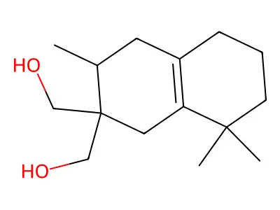 3,4,5,6,7,8-Hexahydro-3,8,8-trimethyl-2,2(1H)-naphthalenedimethanol structure