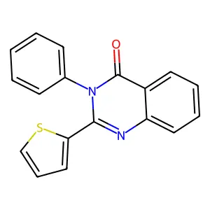 3-Phenyl-2-thiophen-2-ylquinazolin-4-one structure