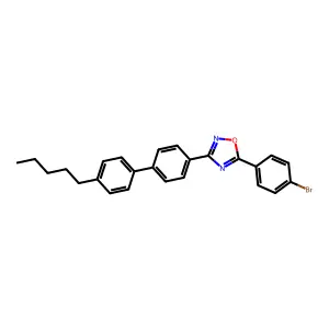 5-(4-Bromophenyl)-3-[4-(4-pentylphenyl)phenyl]-1,2,4-oxadiazole structure
