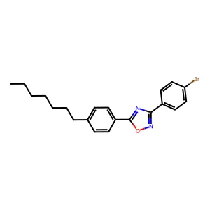 3-(4-Bromophenyl)-5-(4-heptylphenyl)-1,2,4-oxadiazole structure