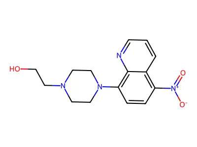 2-[4-(5-Nitroquinolin-8-yl)piperazin-1-yl]ethanol structure