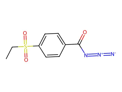 4-Ethylsulfonylbenzoyl azide structure