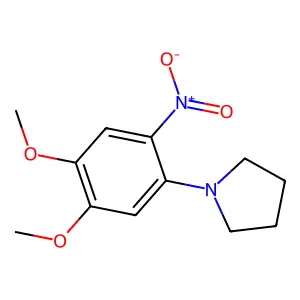 4-Pyrrolidino-5-nitro veratrole structure