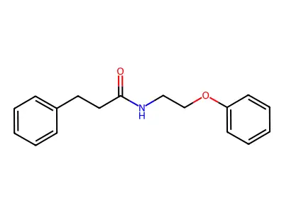 N-(2-phenoxyethyl)-3-phenylpropanamide structure