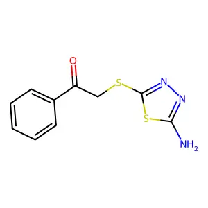 2-(5-Amino-[1,3,4]thiadiazol-2-ylsulfanyl)-1-phenylethanone structure