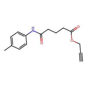 2-Propynyl 5-oxo-5-(4-toluidino)pentanoate structure