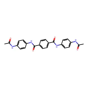 N,N'-双[4-(乙酰氨基)苯基]对苯二甲酰胺 structure