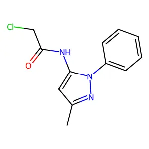 2-Chloro-N-(3-methyl-1-phenyl-1H-pyrazol-5-yl)acetamide structure