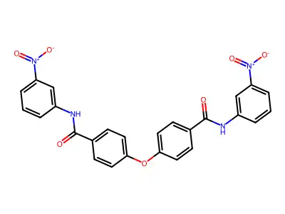 4,4'-oxybis[N-(3-nitrophenyl)benzamide] structure