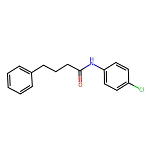 N-(4-氯苯基)-4-苯基丁酰胺 structure