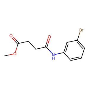 Methyl 4-((3-bromophenyl)amino)-4-oxobutanoate structure