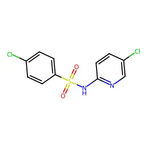 4-Chloro-N-(5-chloro-2-pyridinyl)benzenesulfonamide structure