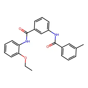 N-[3-[(2-ethoxyphenyl)carbamoyl]phenyl]-3-methylbenzamide structure