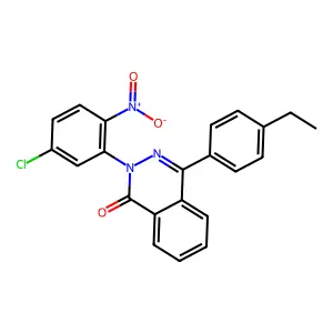 2-(5-Chloro-2-nitro-phenyl)-4-(4-ethyl-phenyl)-2H-phthalazin-1-one structure