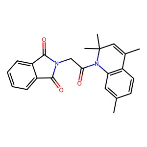 2-[2-Oxo-2-(2,2,4,7-tetramethyl-2H-quinolin-1-yl)-ethyl]-isoindole-1,3-dione structure