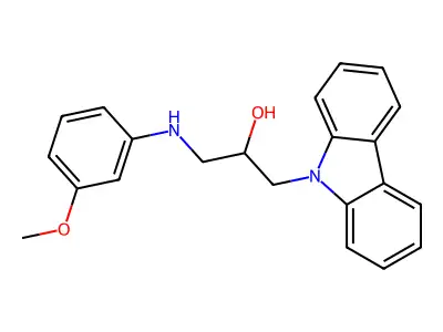 1-Carbazol-9-yl-3-(3-methoxy-phenylamino)-propan-2-ol structure