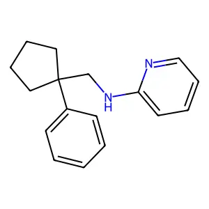 N-[(1-苯基环戊基)甲基]吡啶-2-胺 structure