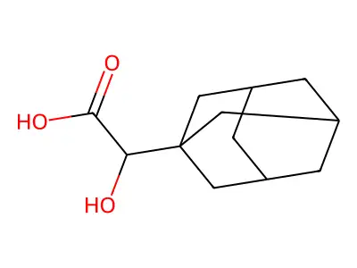 alpha-Hydroxytricyclo[3.3.1.13,7]decane-1-acetic acid structure