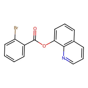 Quinolin-8-yl 2-bromobenzoate structure