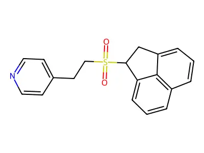 4-[2-(1,2-Dihydroacenaphthylen-1-ylsulfonyl)ethyl]pyridine structure