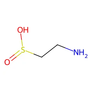 亚牛磺酸 structure