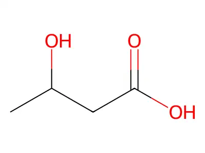3-羥基丁酸 structure