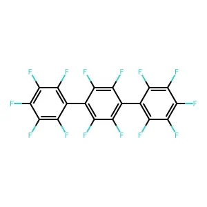 Perfluoro-p-terphenyl structure