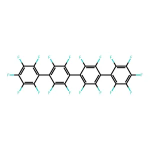 Perfluoro-p-quaterphenyl structure
