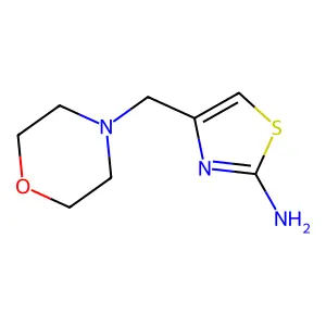 4-(Morpholin-4-ylmethyl)-1,3-thiazol-2-amine structure