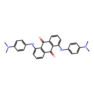 9,10-Anthracenedione, 1,5-bis((4-(dimethylamino)phenyl)amino)- structure