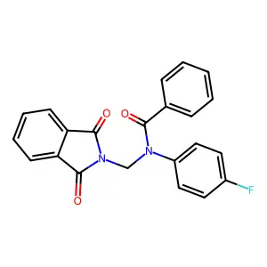 N-[(1,3-dioxoisoindol-2-yl)methyl]-N-(4-fluorophenyl)benzamide structure