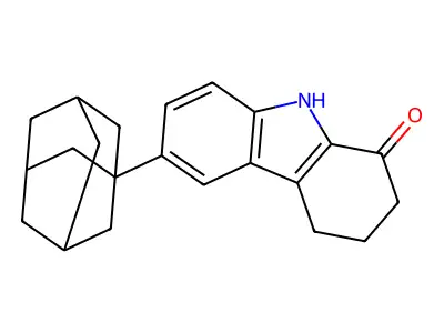 6-(1-Adamantyl)-2,3,4,9-tetrahydrocarbazol-1-one structure