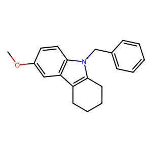 9-Benzyl-6-methoxy-2,3,4,9-tetrahydro-1H-carbazole structure