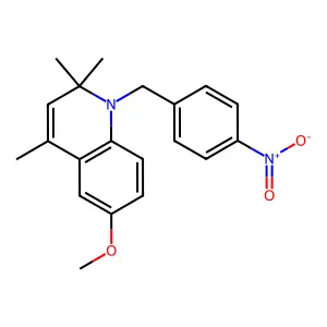 6-Methoxy-2,2,4-trimethyl-1-[(4-nitrophenyl)methyl]quinoline structure