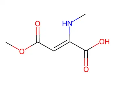 4-Methoxy-2-(methylamino)-4-oxobut-2-enoic acid structure