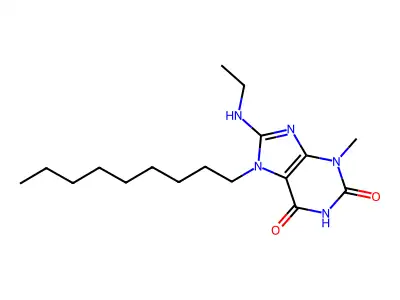 8-(Ethylamino)-3-methyl-7-nonylpurine-2,6-dione structure