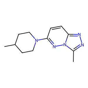 3-Methyl-6-(4-methylpiperidin-1-yl)-[1,2,4]triazolo[4,3-b]pyridazine structure