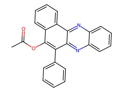 6-Phenylbenzo[a]phenazin-5-yl acetate structure
