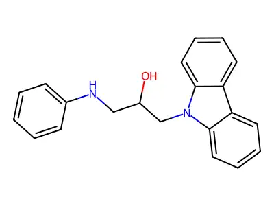 1-Carbazol-9-yl-3-phenylamino-propan-2-ol structure